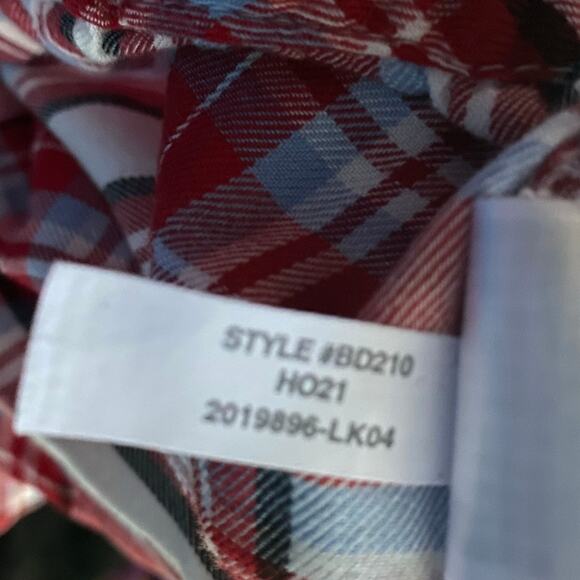 J. Crew Red Flannel Long-Sleeve Pajama Set in Vintage Plaid Size Medium - Picture 13 of 14